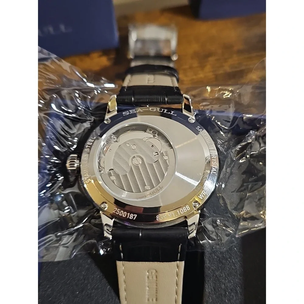2025 Seagull ST17 Movement Automatic Mechanical Watch Transparent Case Back‎